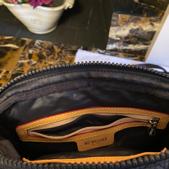 MZ WALLACE SMALL METRO CAMERA BAG CROSSBODY / SHOULDER DAWN BLUE NYLON - Picture 12 of 14